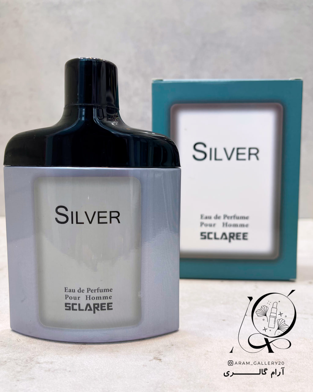 ادوپرفیوم مردانه  سیلور اسکلاره مدل Silver حجم  85 میلی لیتر – رایحه Bleu de Chanel