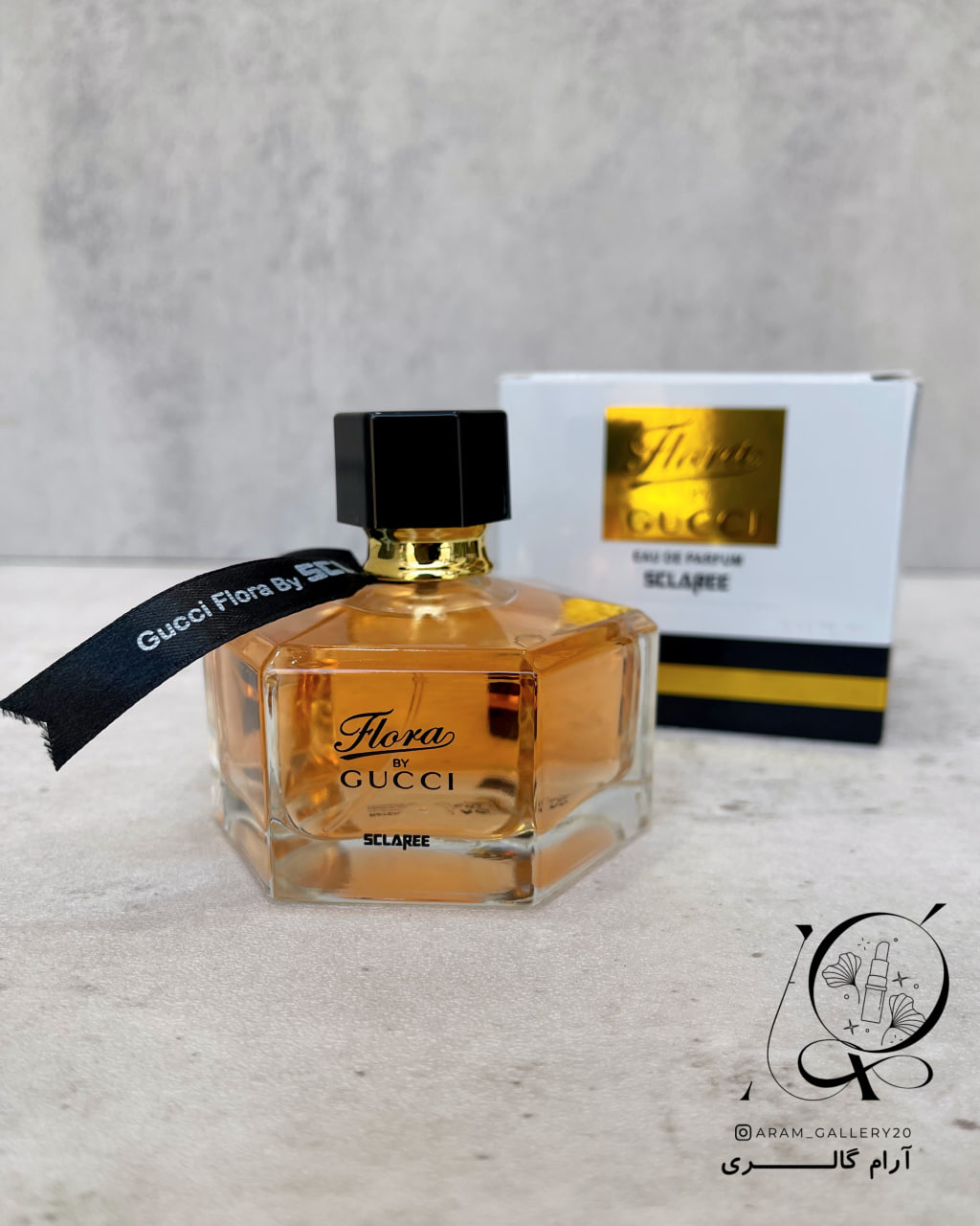 ادوپرفیوم زنانه اسکلاره Sclaree مدل گوچی فلورا Gucci Flora حجم 100 میلی لیتر طرح مارک